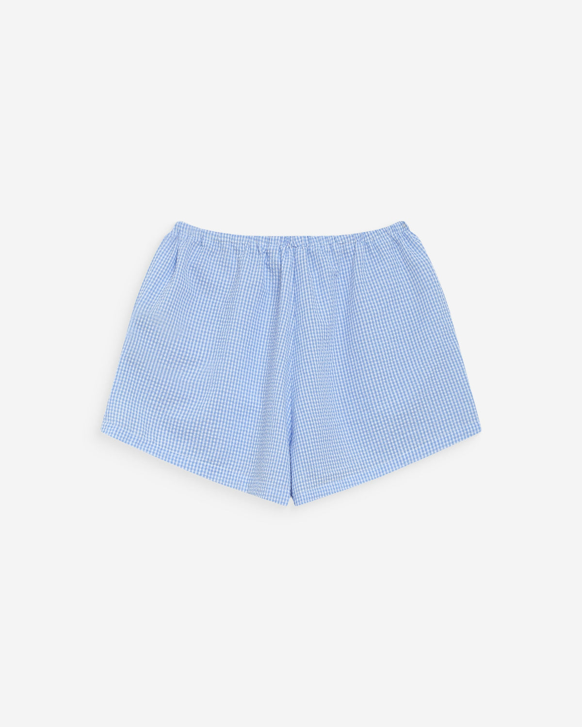 Short en coton à carreaux vichy ciel Waylen