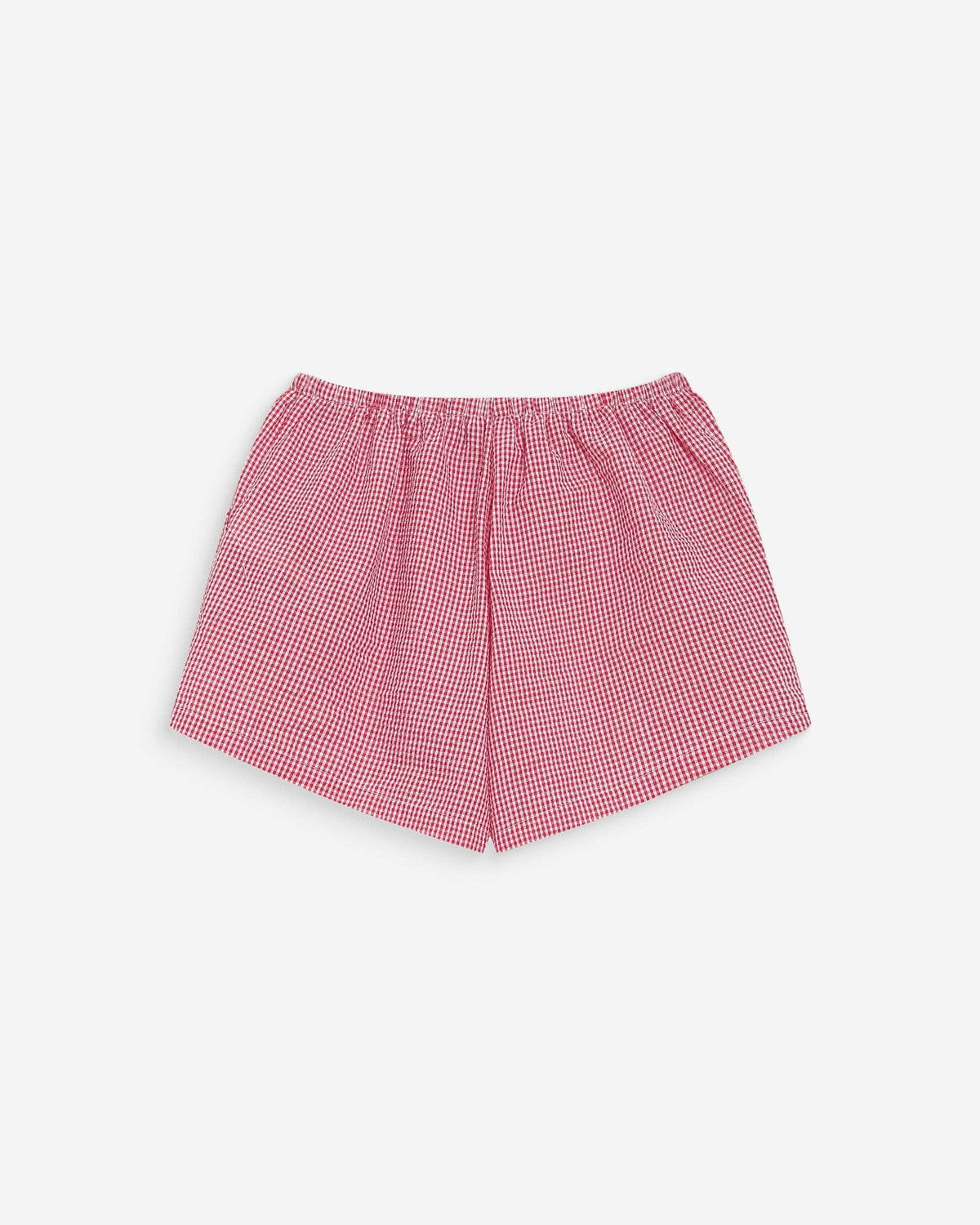 Short en coton à carreaux vichy rouge Waylen