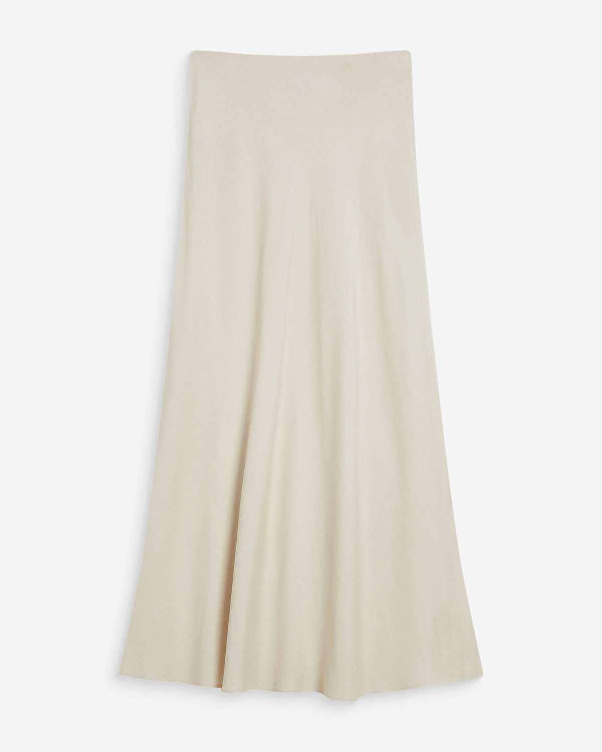 Jupe longue évasée taille haute sable Winda