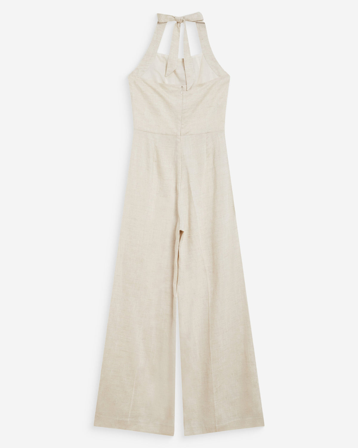 Combinaison pantalon droite encolure carrée sable Wish