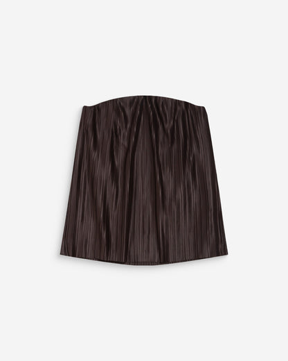 Top bustier plissé aérien chocolat West