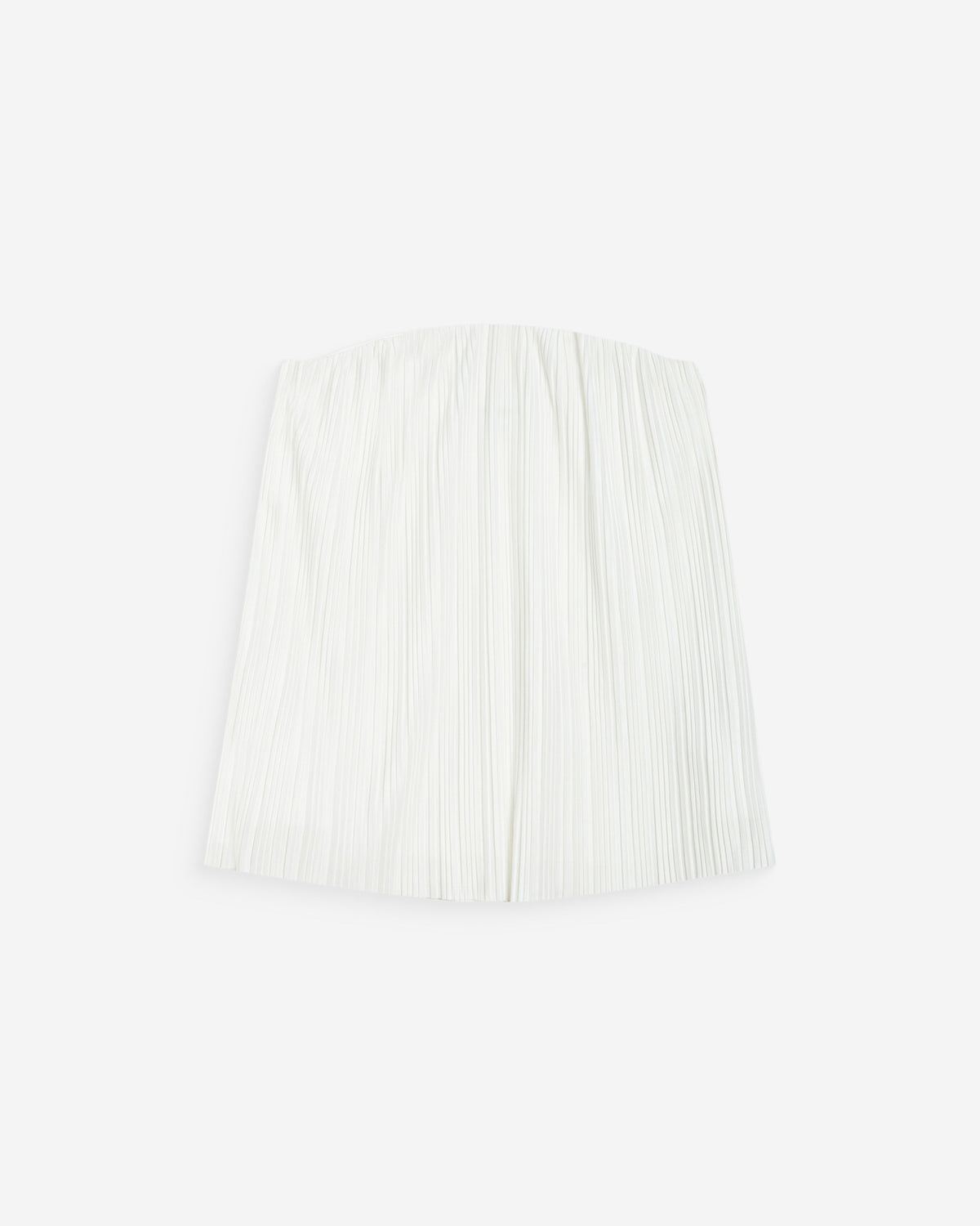 Top bustier plissé aérien ivoire West