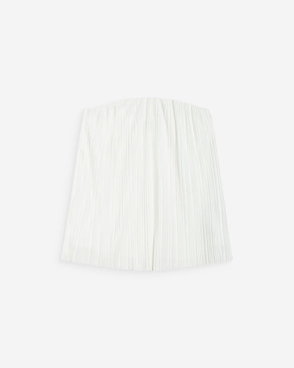 Top bustier plissé aérien ivoire West