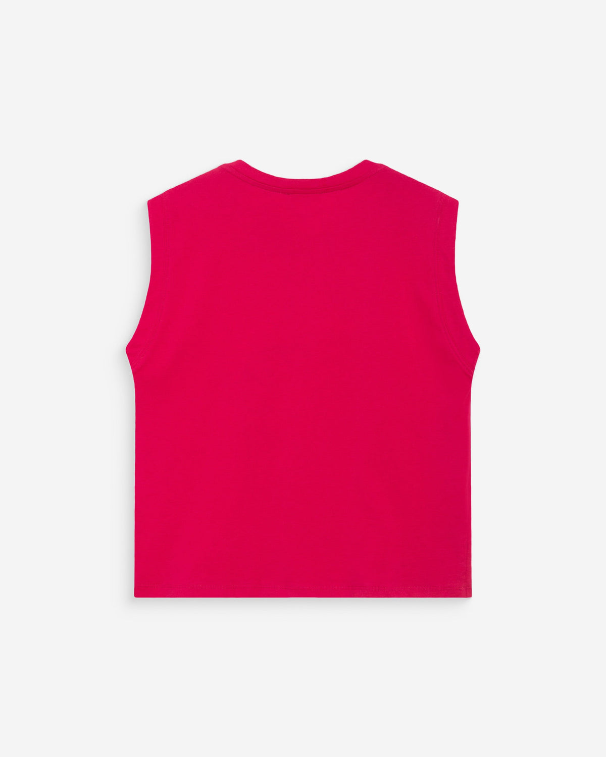 Top en coton col rond à message fuchsia Willow