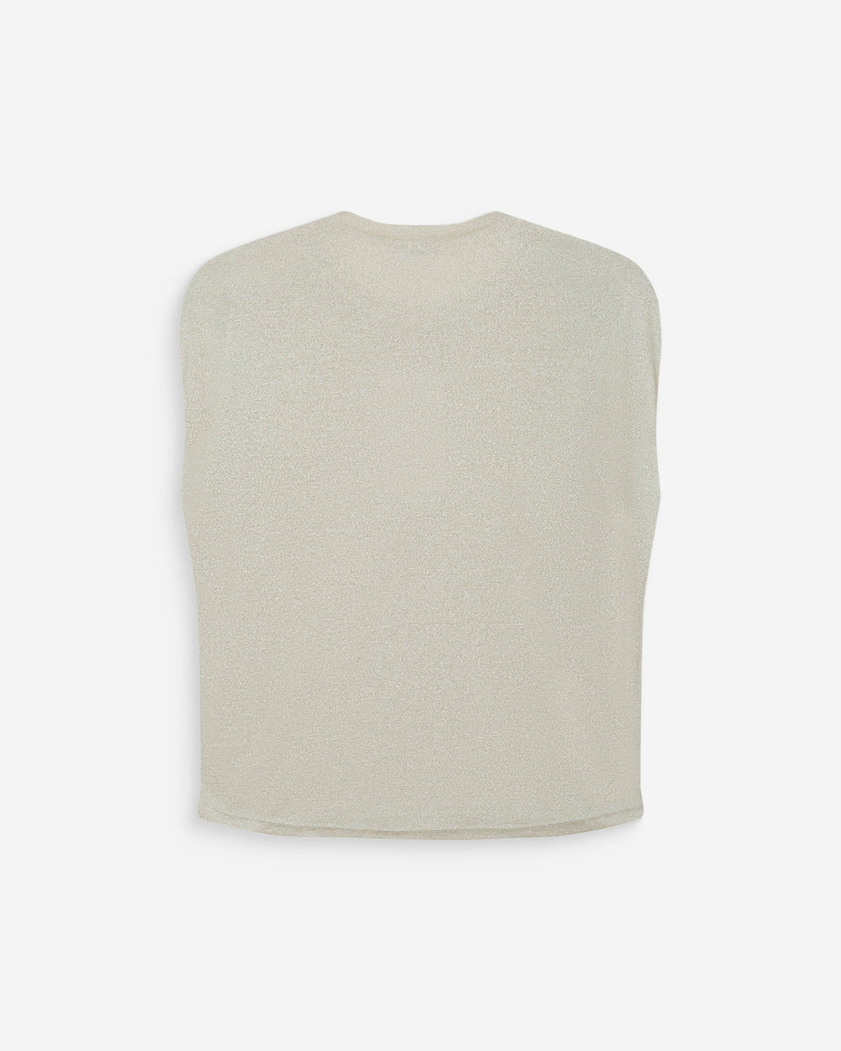 Top en lurex col rond sans manches silver Winny