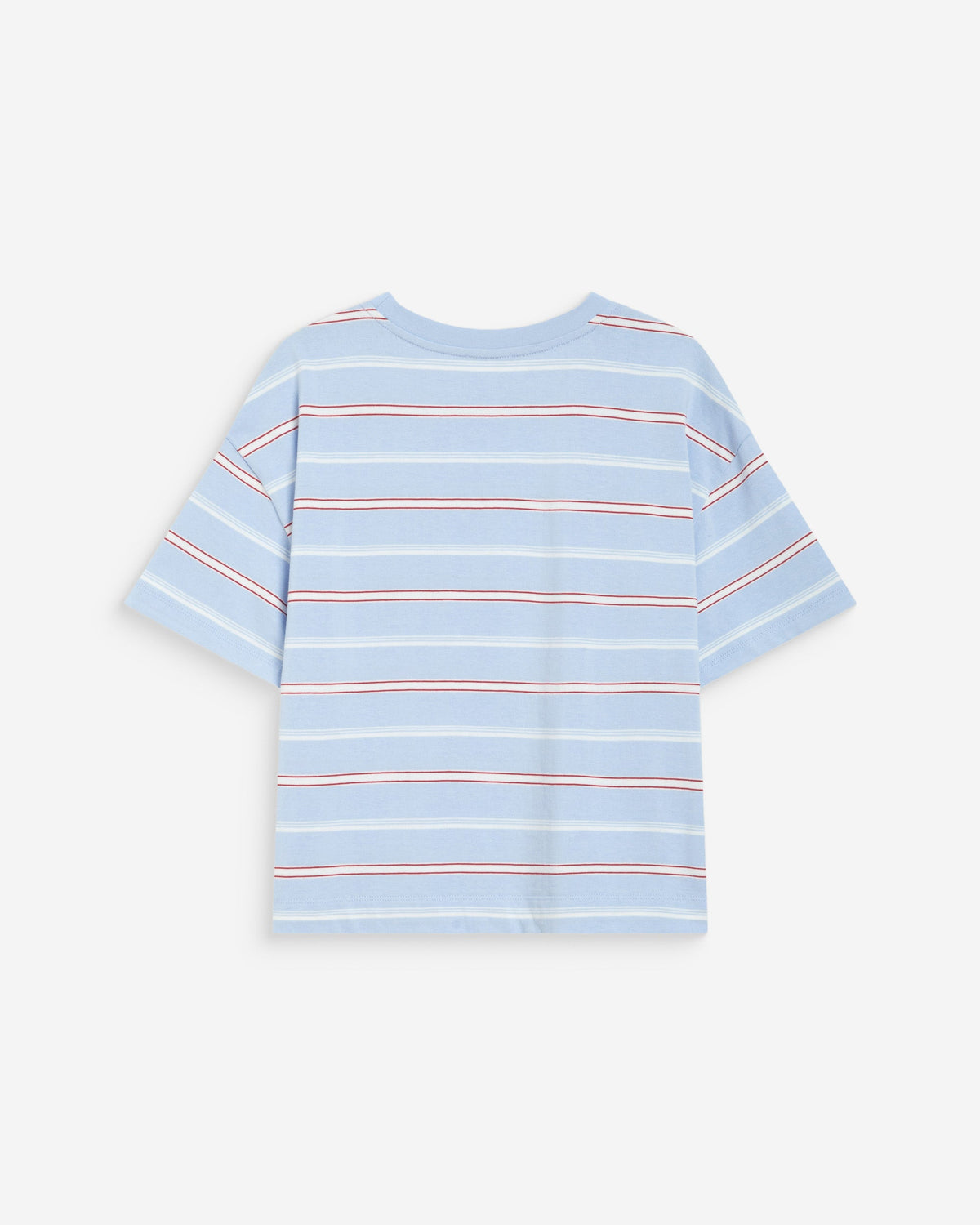 T-shirt oversize en coton rayé manches courtes ciel Welson