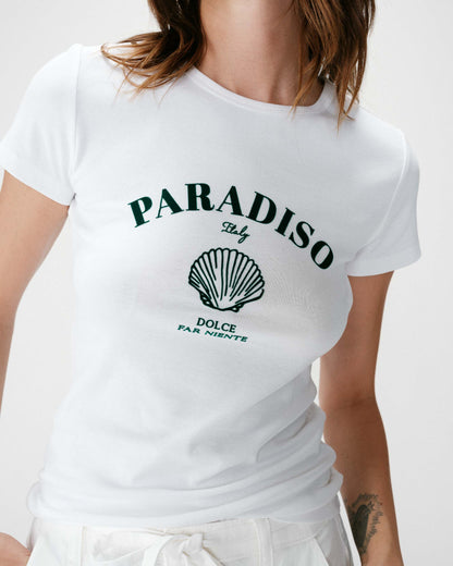 T-shirt ajusté à message emeraude Wrenley