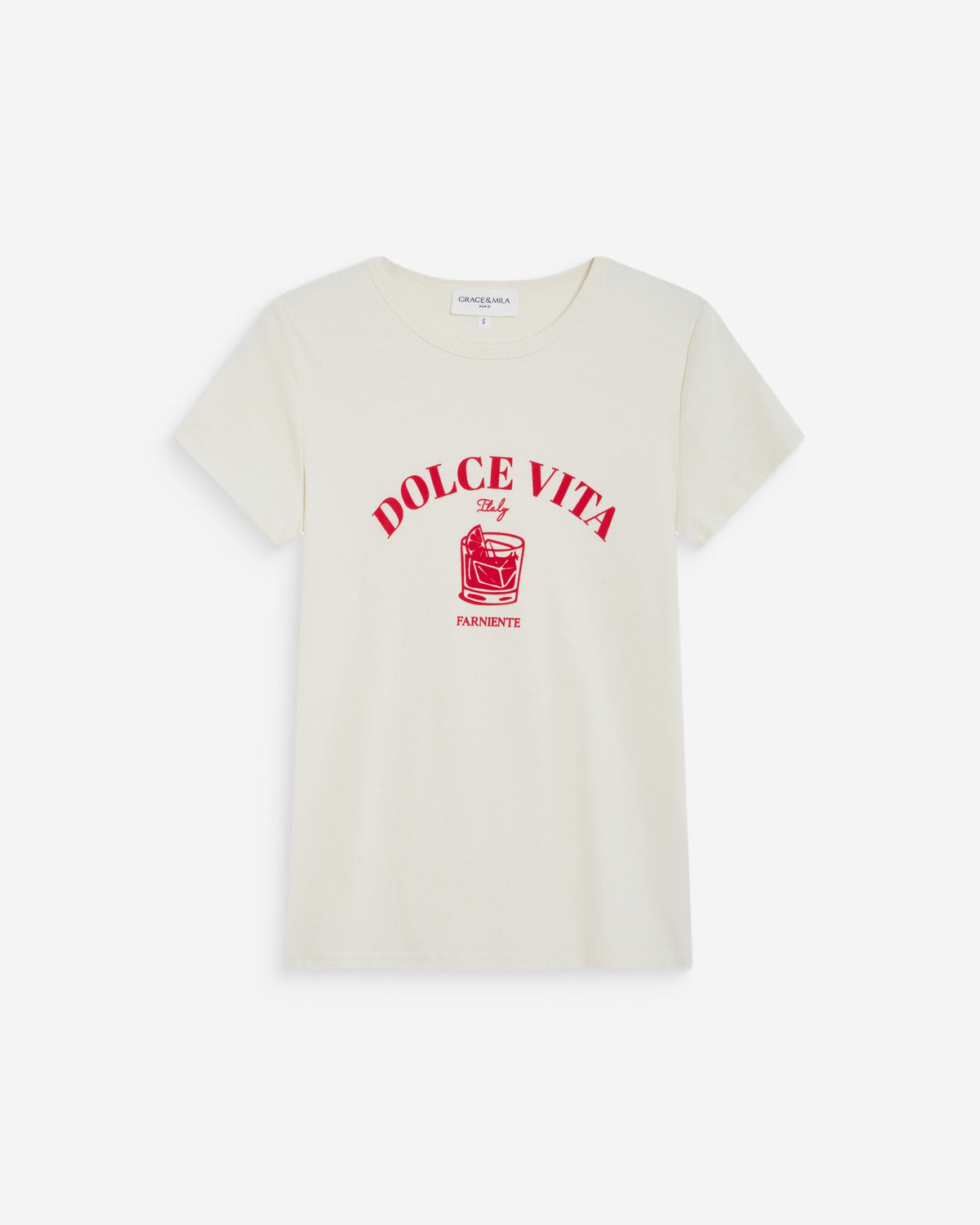 T-shirt ajusté à message fuchsia Wrenley