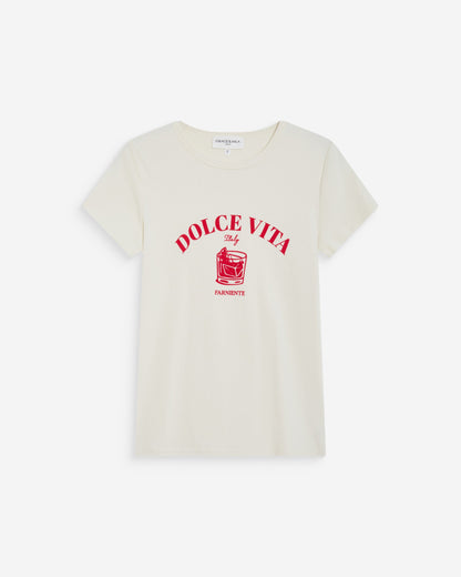 T-shirt ajusté à message fuchsia Wrenley