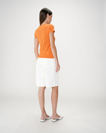 T-shirt ajusté à message orange Wrenley