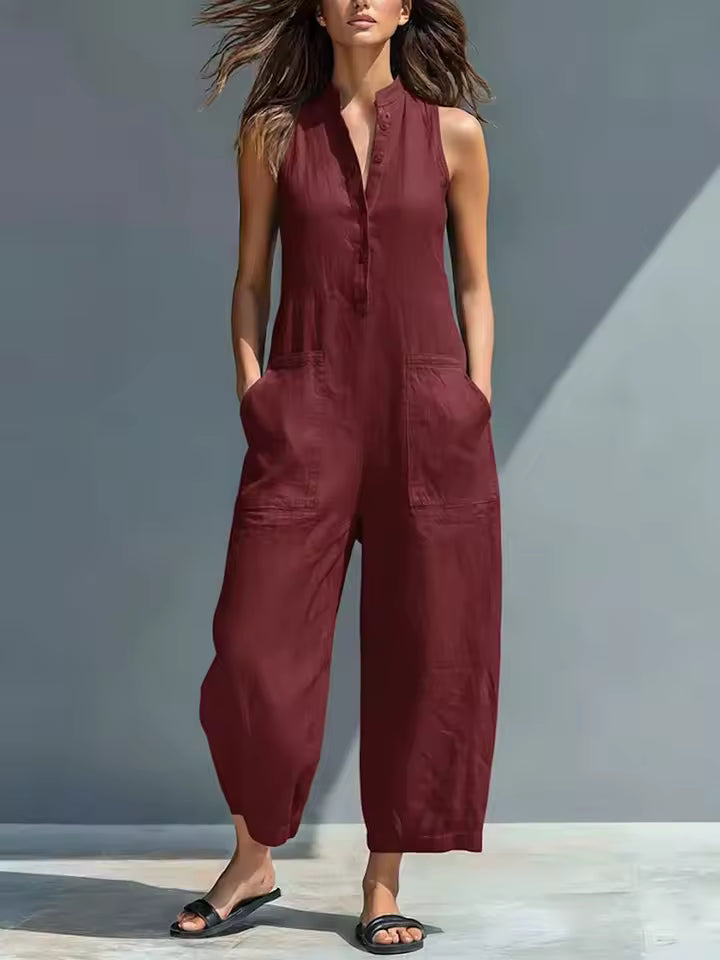 Brisa | Combinaison ample sans manches avec boutons sur le devant