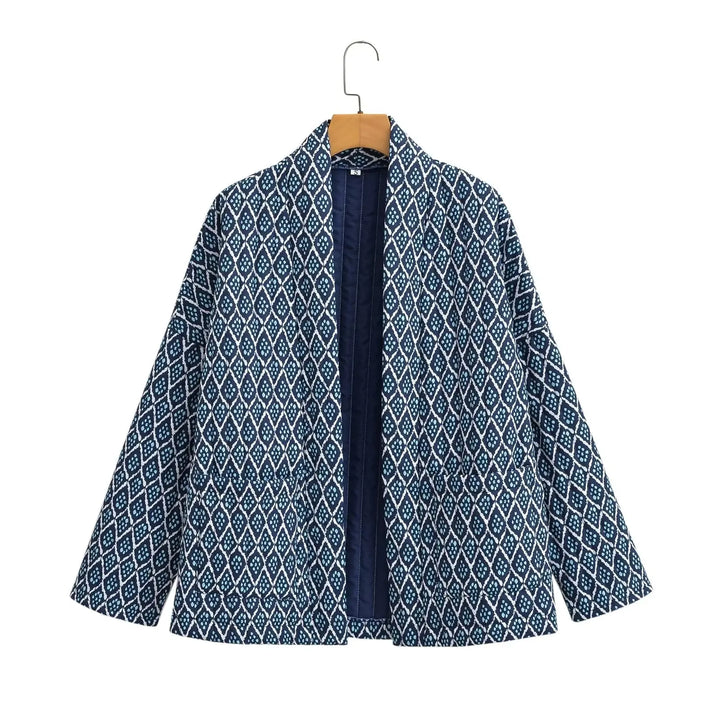 Jerina | Cardigan Vintage Imprimé Élégant