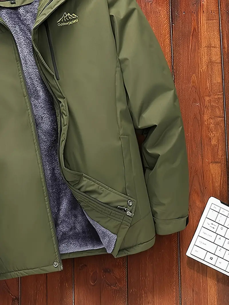 Norman | Veste d'Hiver Homme Chaude à Capuche & Doublure en Polaire