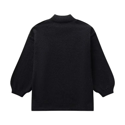 Fabienne | Pull Col Roulé Oversize en Maille pour Femme