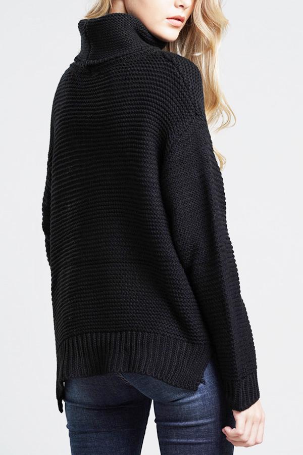 Abéline | Pull Chunky Knit Femme à Col Roulé, Maille Épaisse et Design Élégant