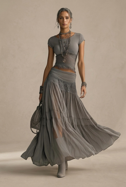 Elena | Ensemble jupe maxi et top