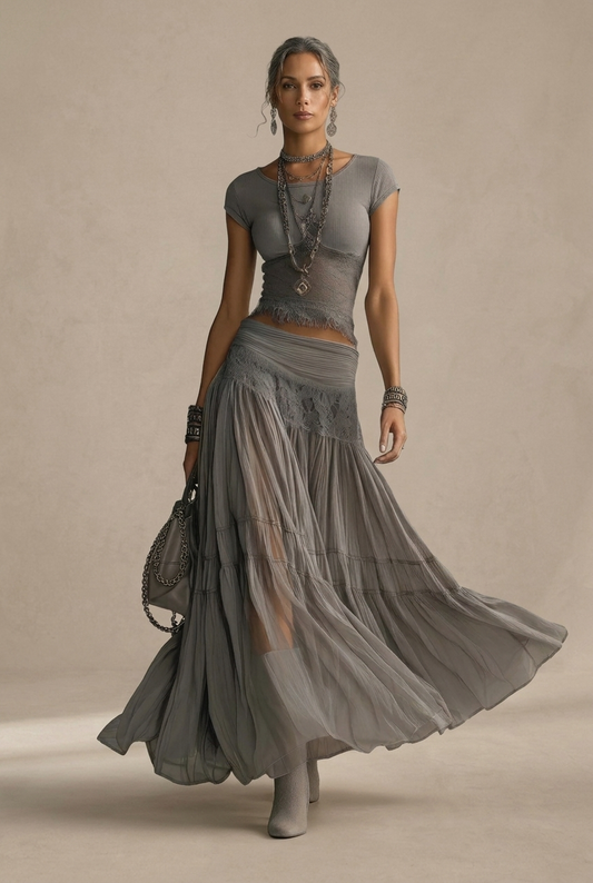 Elena | Ensemble jupe maxi et top