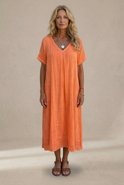Marisol | Robe maxi fluide avec décolleté en V